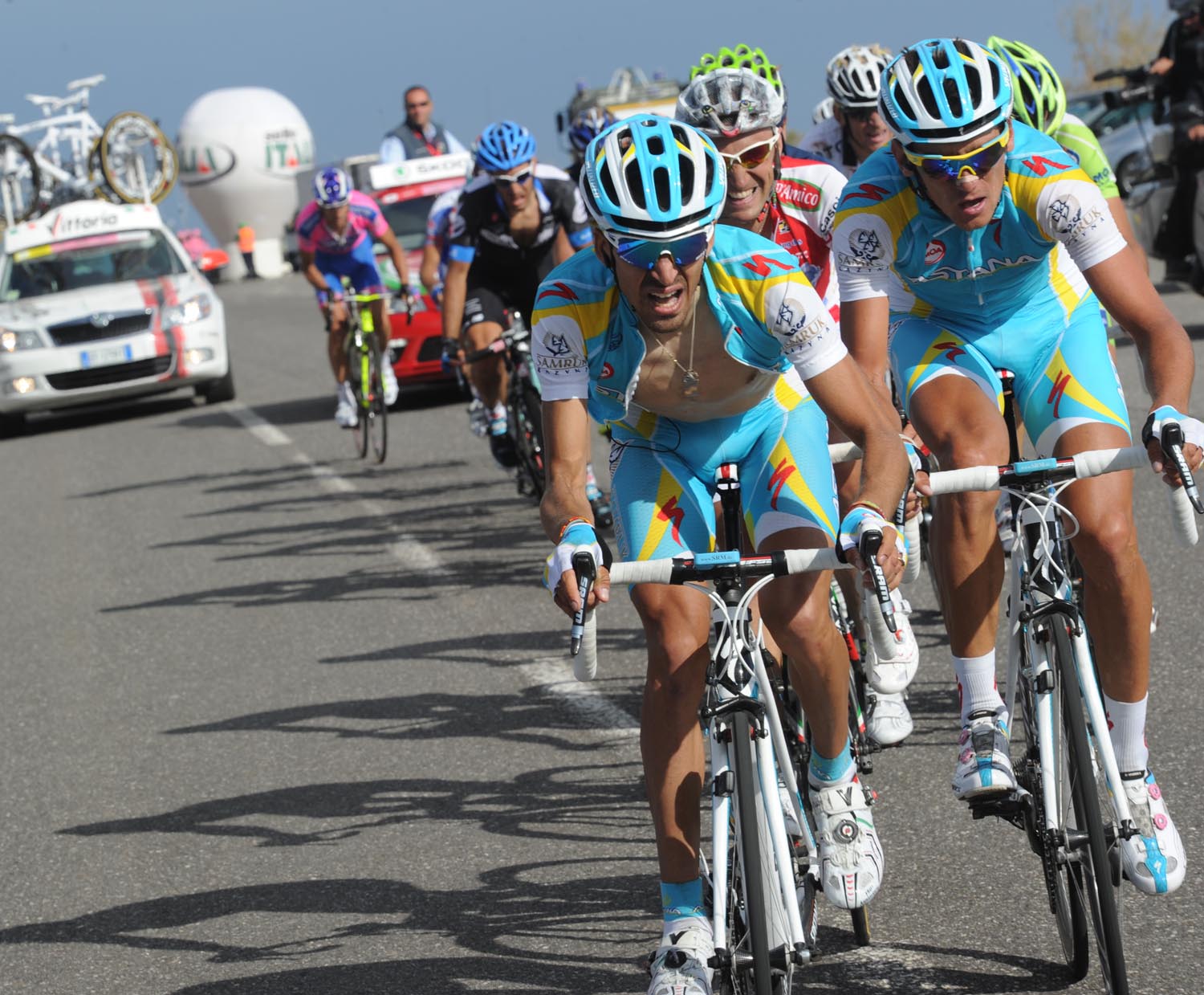 Roman Kreuziger chases, Giro d'Italia 2011, stage nine