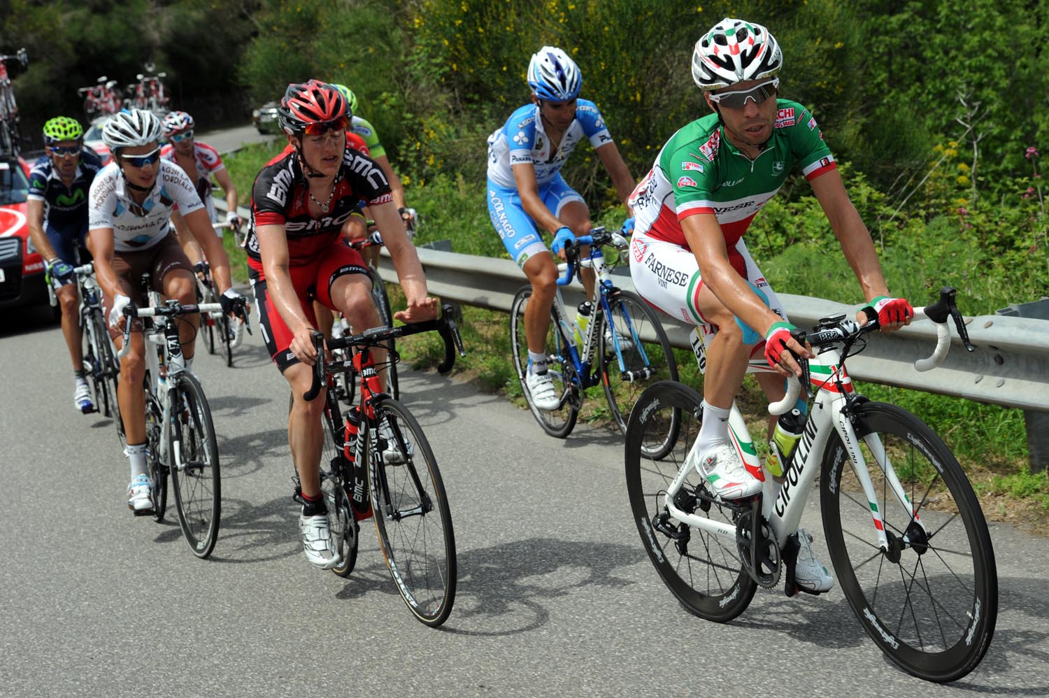 Giovanni Visconti in escape group, Giro d'Italia 2011, stage nine