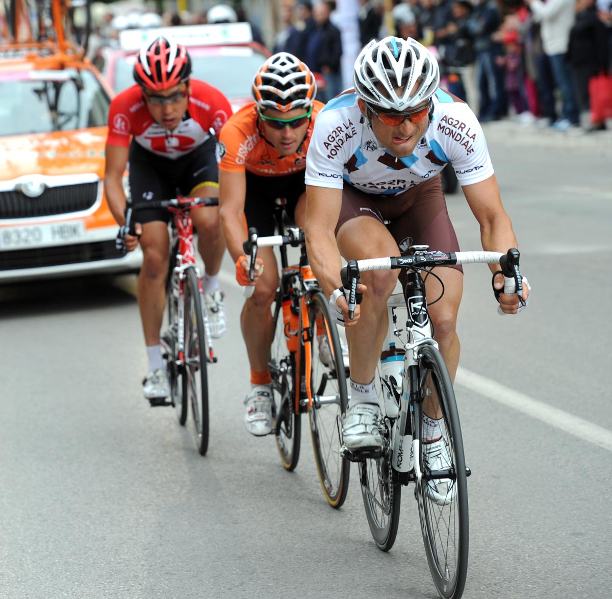 Yuriy Krivtsov in escape group, Giro d'Italia 2011, stage 10