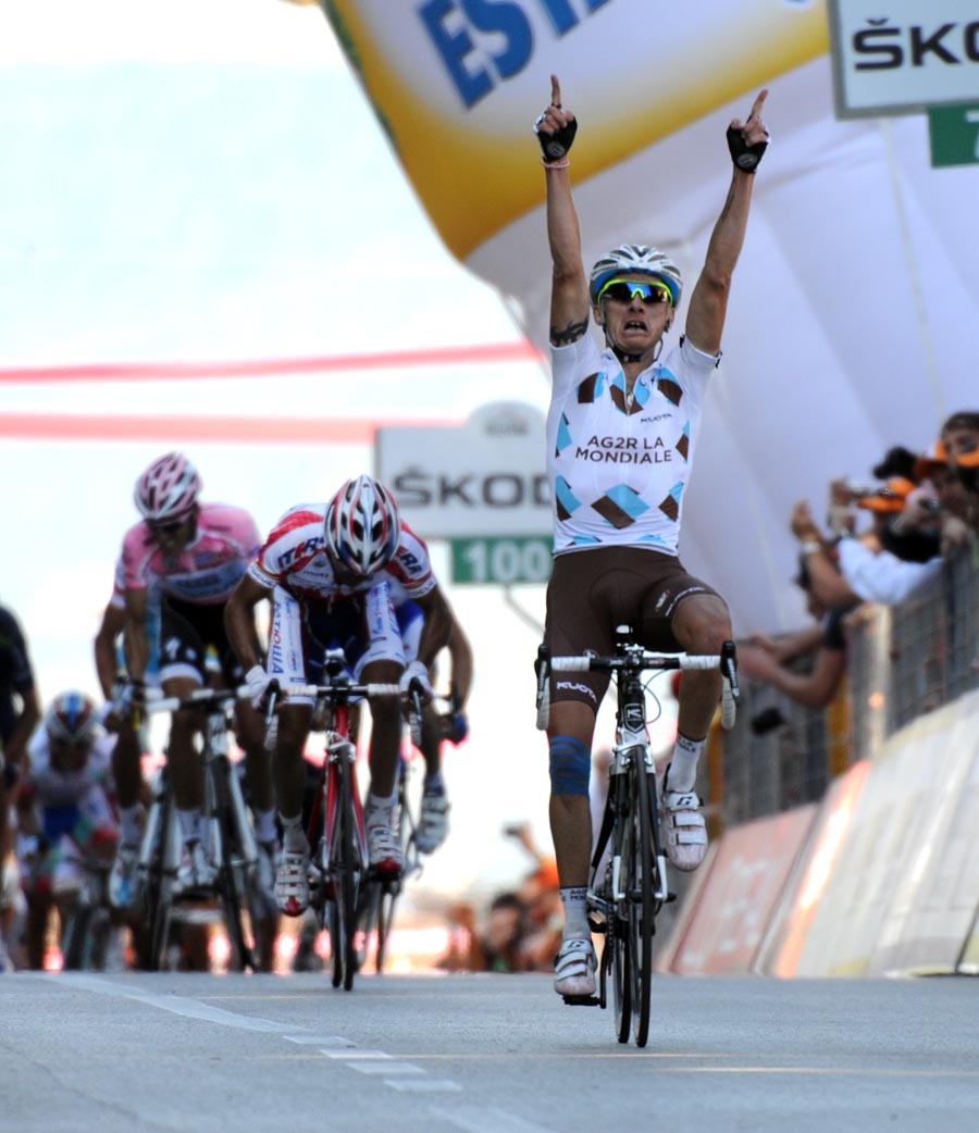 John Gadret wins, Giro d'Italia 2011, stage 11