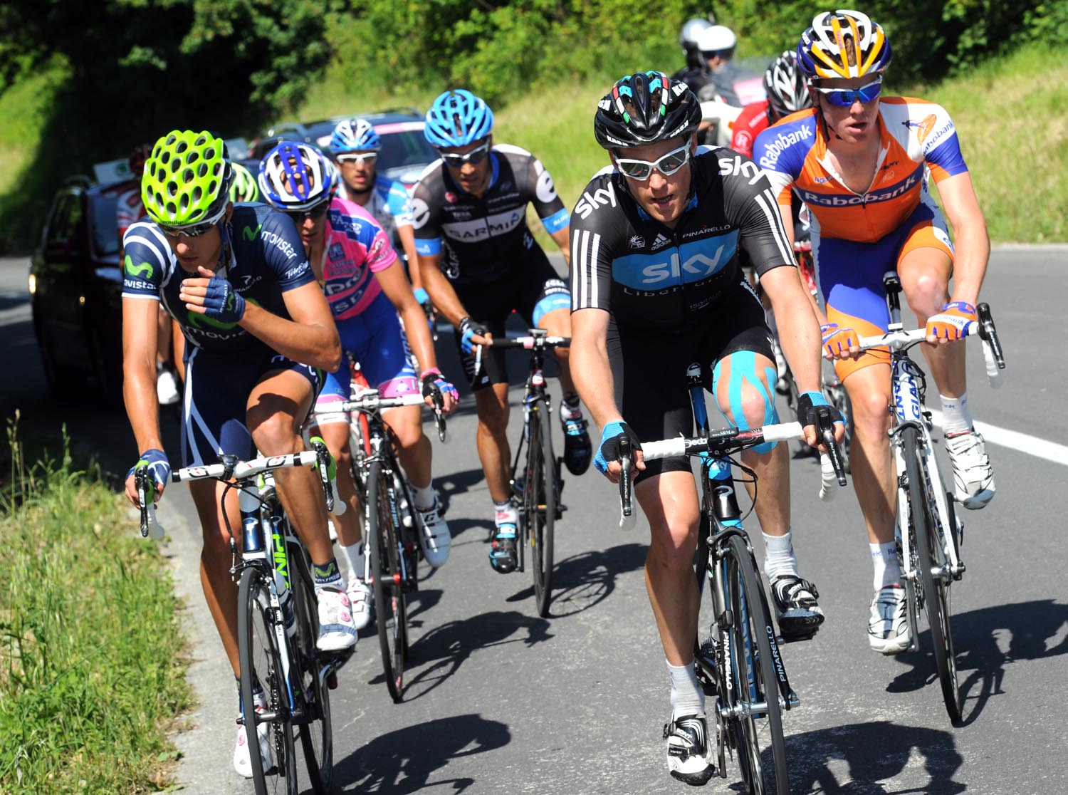 Lars Petter Nordhaug in escape, Giro d'Italia 2011, stage 11