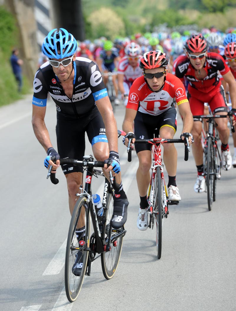David Millar attacks, Giro d'Italia 2011, stage 11