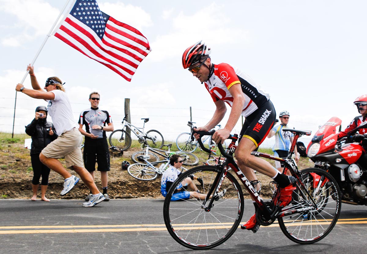 Chris Horner solo, Tour of California 2011, stage four Chris Horner solo, Tour of California 2011, stage four