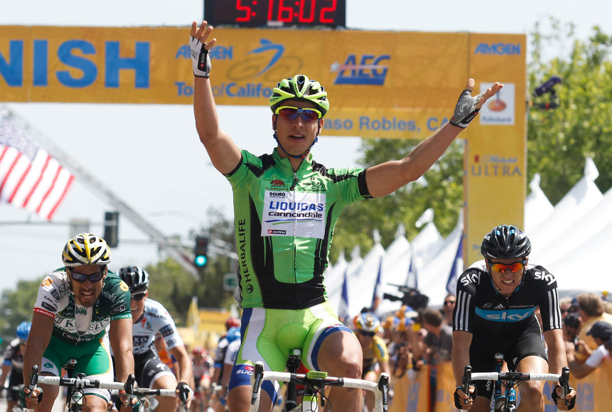 Peter Sagan wins stage, Tour of California 2011, stage five Peter Sagan wins stage, Tour of California 2011, stage five