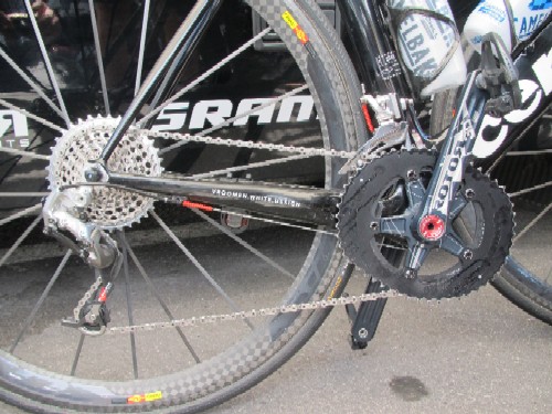 Millar's 36 sprocket and Q-Rings David Millar, cervelo, sram, 36 sprocket, giro d'italia