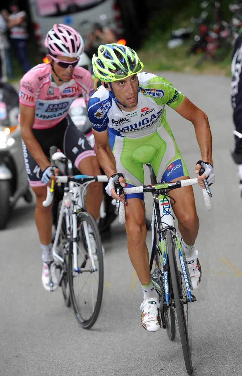 Vincenzo Nibali and Alberto Contador, Giro d'Italia 2011, stage 14