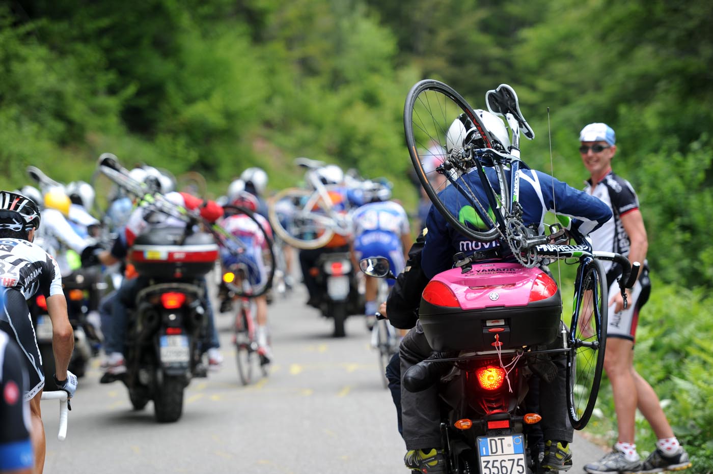 Zoncolan mechanics, Giro d'Italia 2011, stage 14 Zoncolan mechanics, Giro d'Italia 2011, stage 14