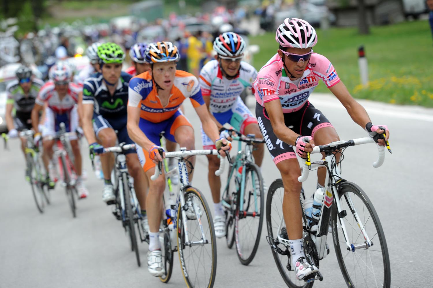 Alberto Contador on Marmolada, Giro d'Italia 2011, stage 15Giro d'Italia 2011, stage 15