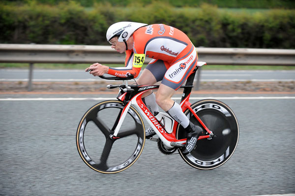 Michael Hutchinson, second men, British National 10-mile Time Trial 2011 Michael Hutchinson, second men, British National 10-mile Time Trial 2011
