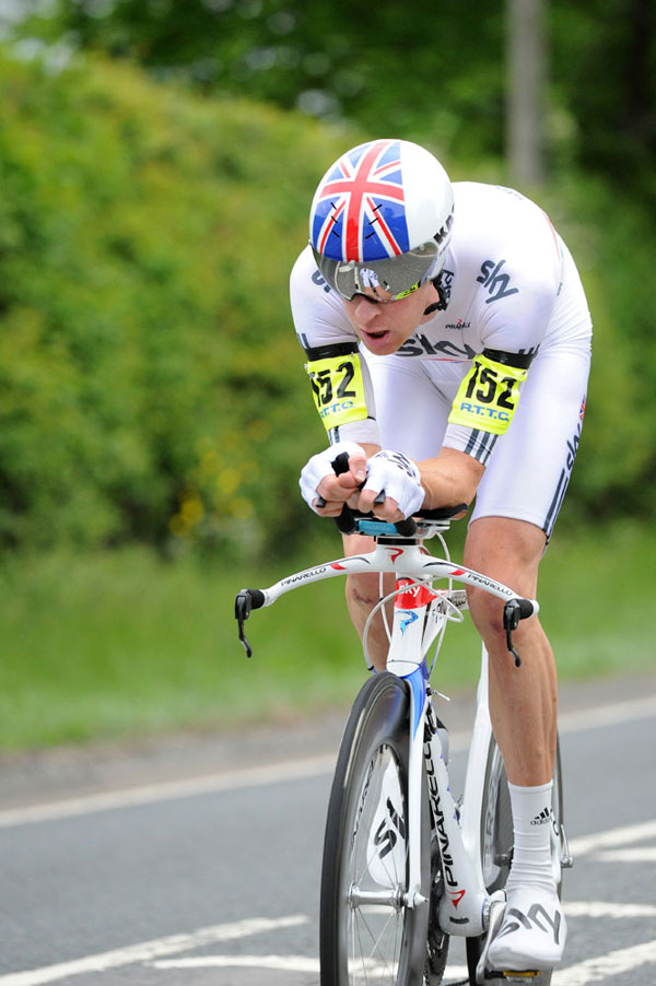 Bradley Wiggins, men's winner, British National 10-mile Time Trial 2011