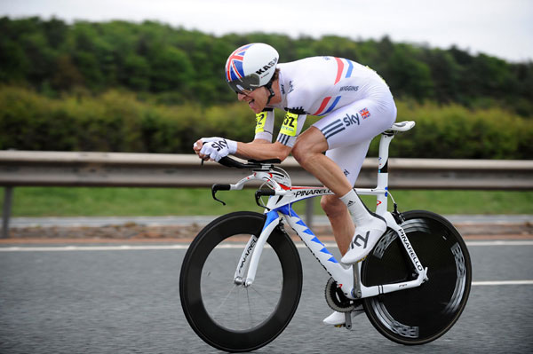 Bradley Wiggins, men's winner, British National 10-mile Time Trial 2011
