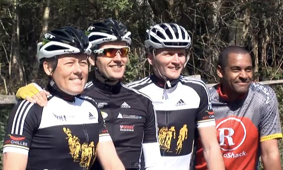 England football stars on London to Paris training ride England football stars on London to Paris training ride