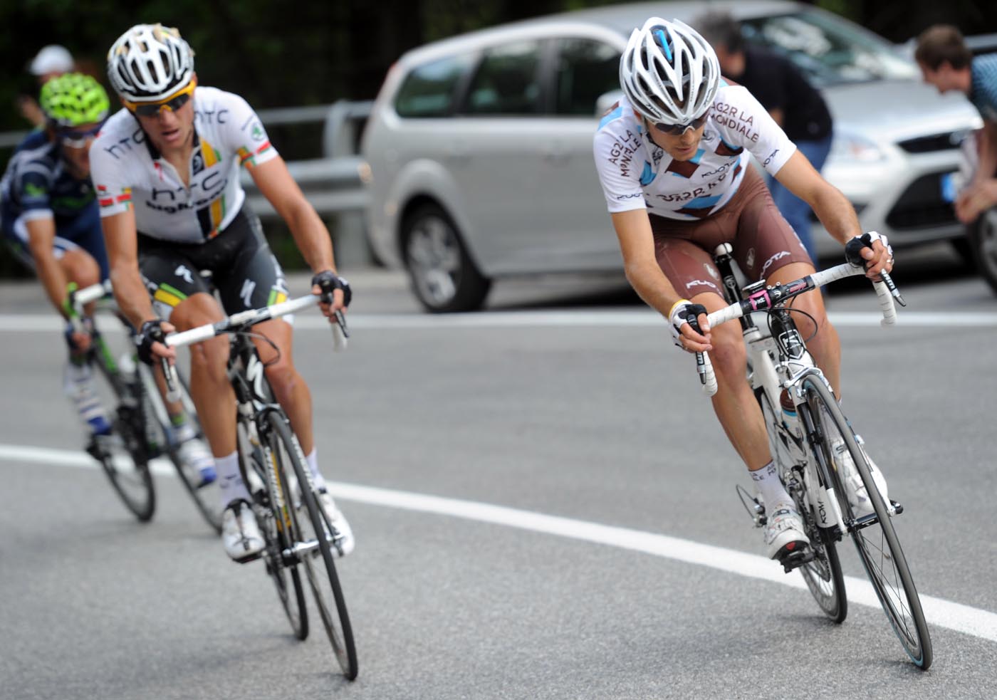 Dupont and Siutsou attack, Giro d'Italia 2011, stage 17