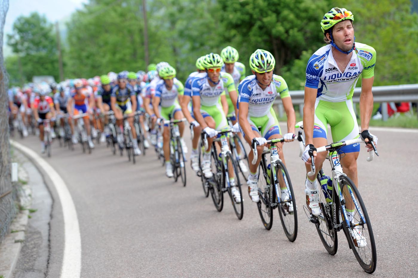 Liquigas chase, Giro d'Italia 2011, stage 17