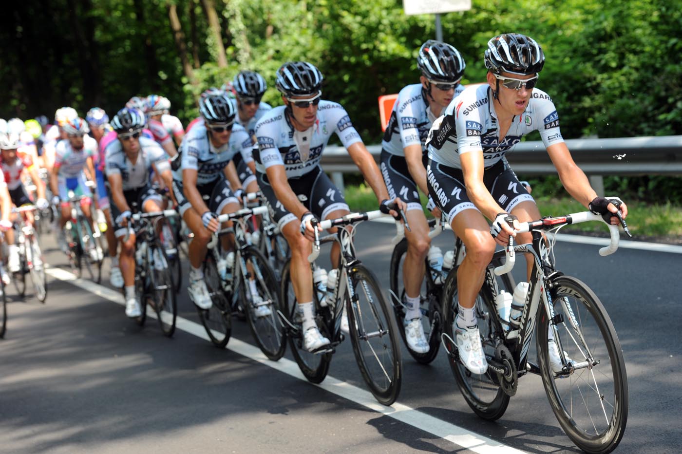 Saxo Bank chases, Giro d'Italia 2011, stage 17