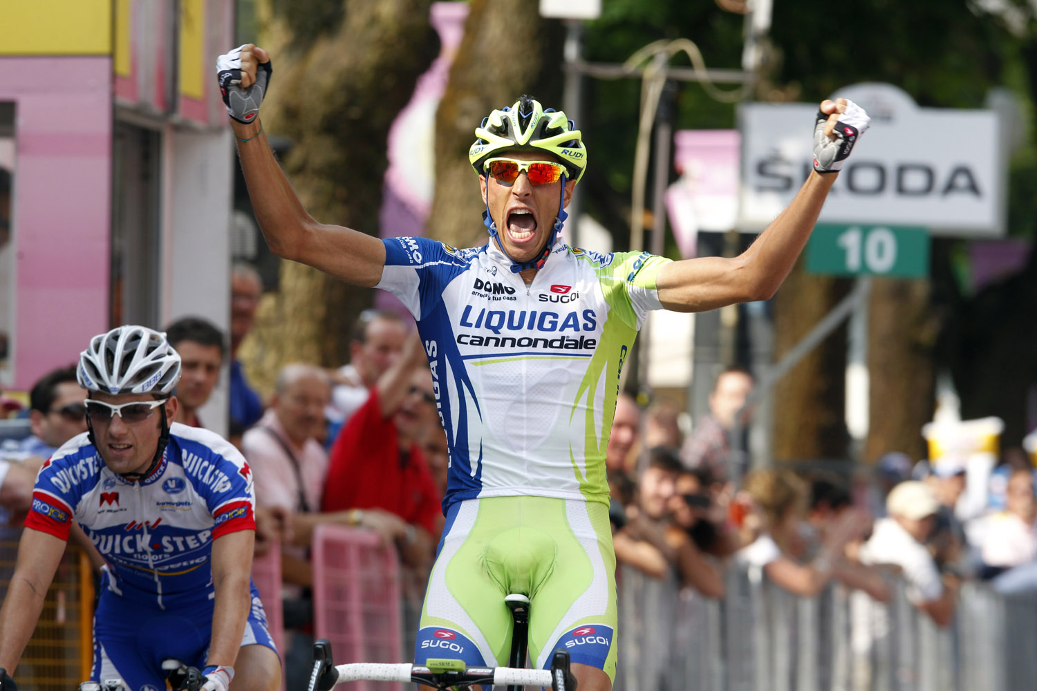 Eros Capecchi wins, Giro d'Italia 2011, stage 18