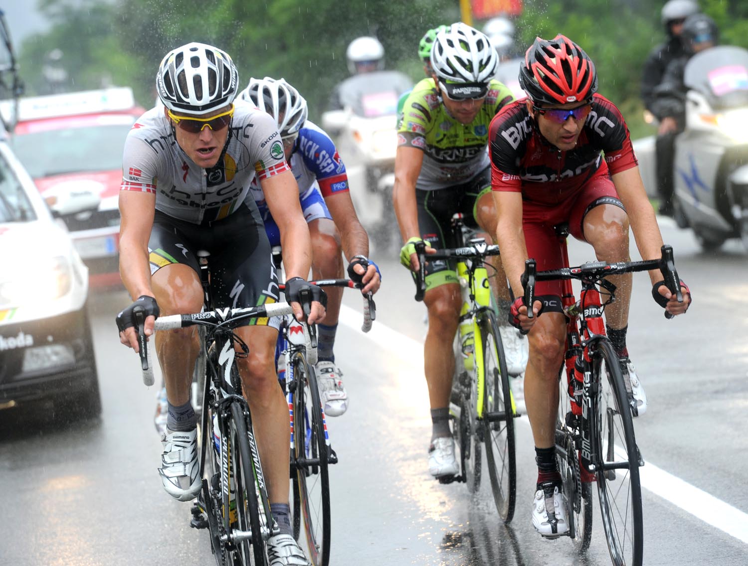 Lars Bak in escape, Giro d'Italia 2011, stage 19