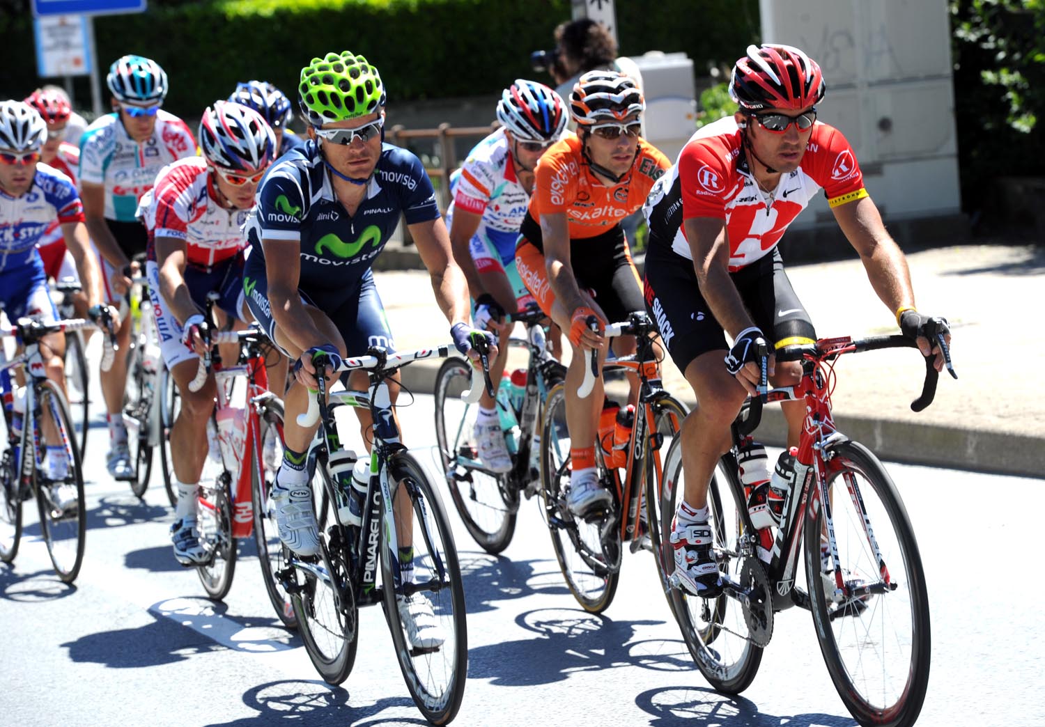 Yaroslav Popovych and Vasili Kiryienka escape, Giro d'Italia 2011, stage 20