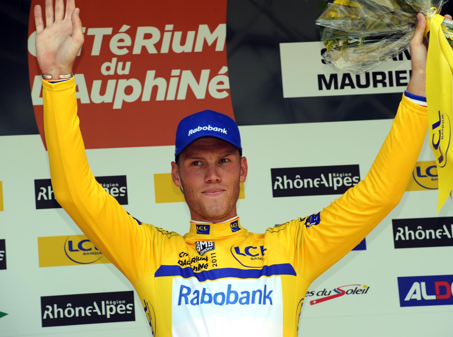 Lars Boom takes lead after prologue win, Criterium du Dauphine 2011, prologue Lars Boom takes lead after prologue win, Criterium du Dauphine 2011, prologue