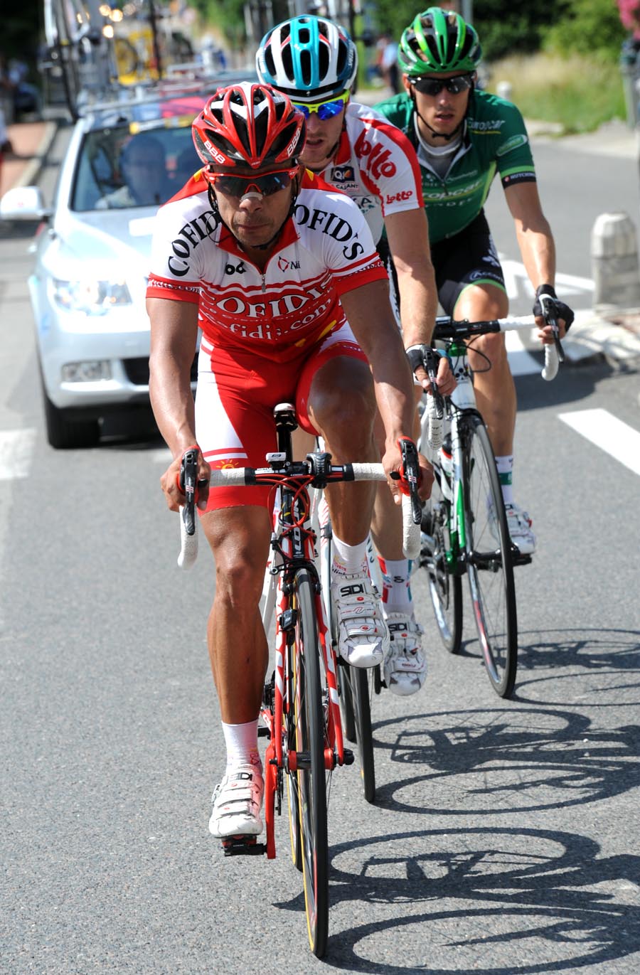 Leonardo Duque escape, Criterium du Dauphine 2011, stage one