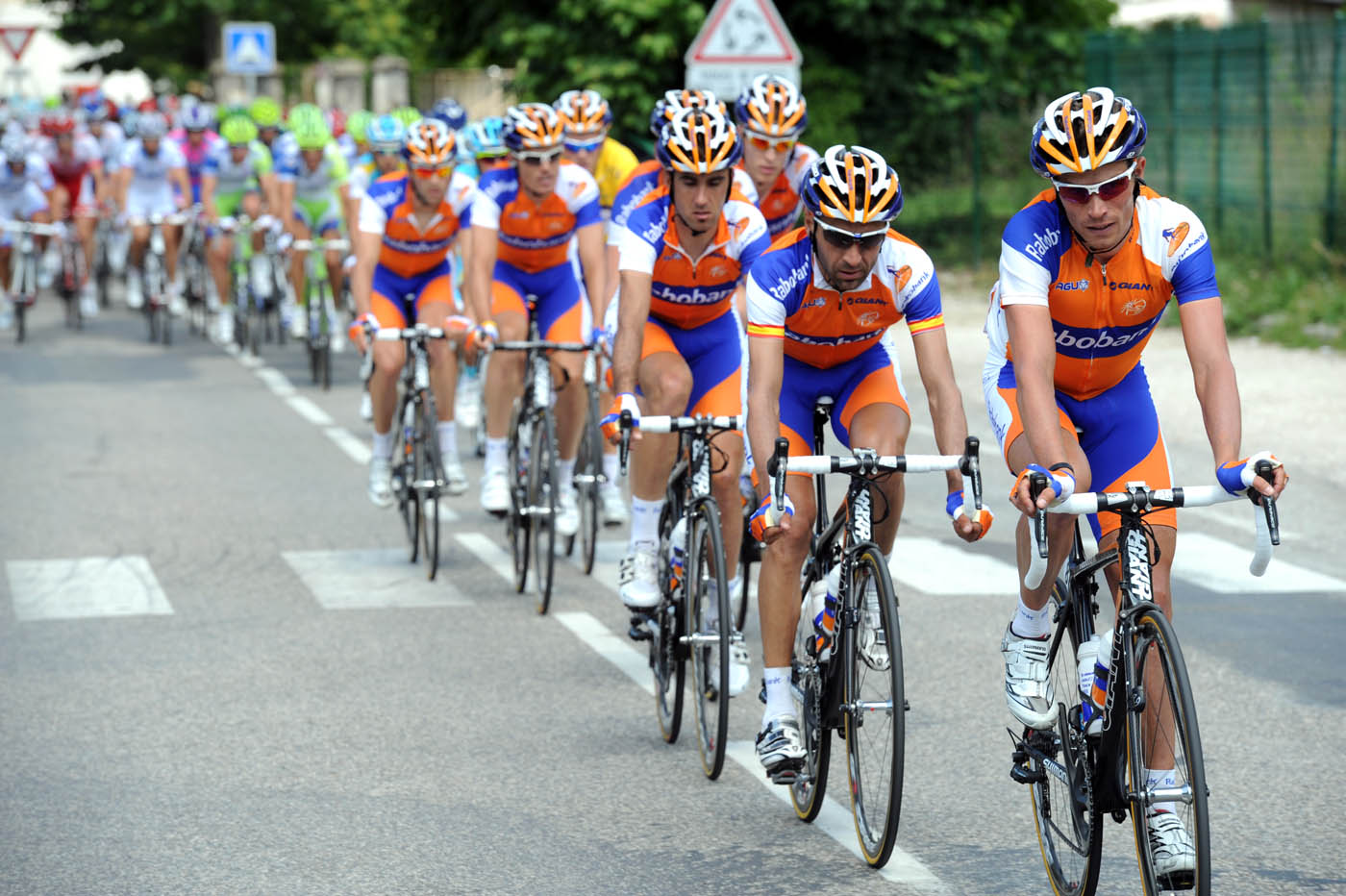 Rabobank chase the escape, Criterium du Dauphine 2011, stage one
