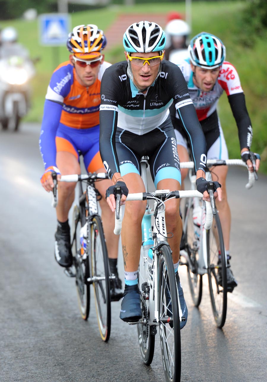 Brice Feillu in escape group, Criterium du Dauphine 2011, stage two