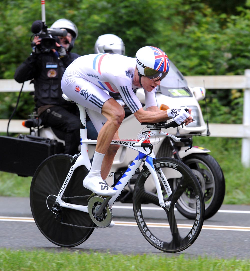 Bradley Wiggins, second on stage, Criterium du Dauphine 2011, stage three ITT