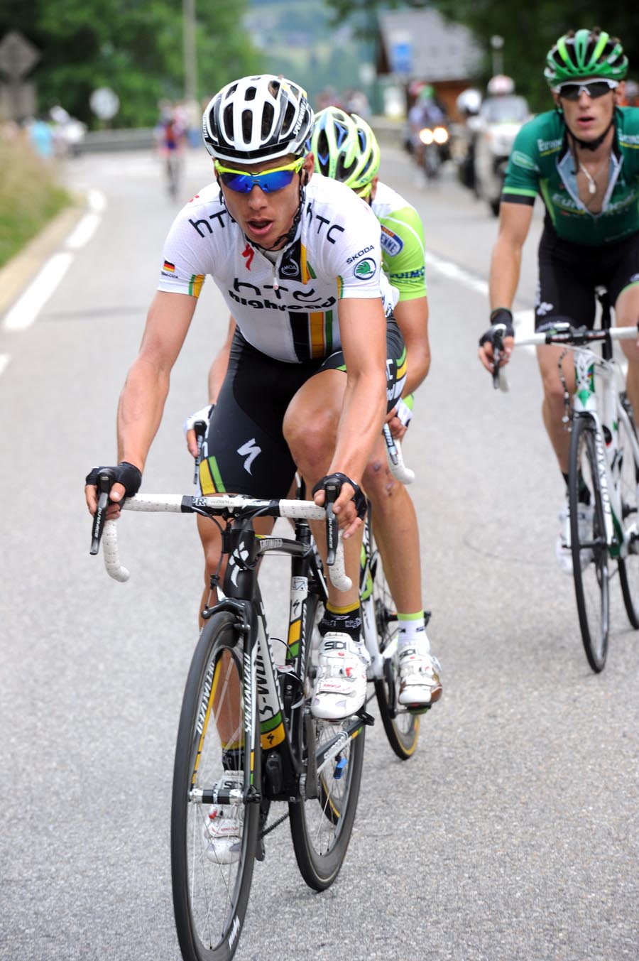 Tony Martin escapes, Criterium du Dauphine 2011, stage five