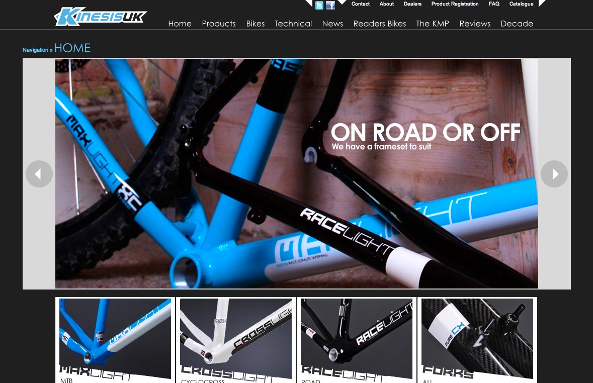Kinesis UK website Kinesis UK website