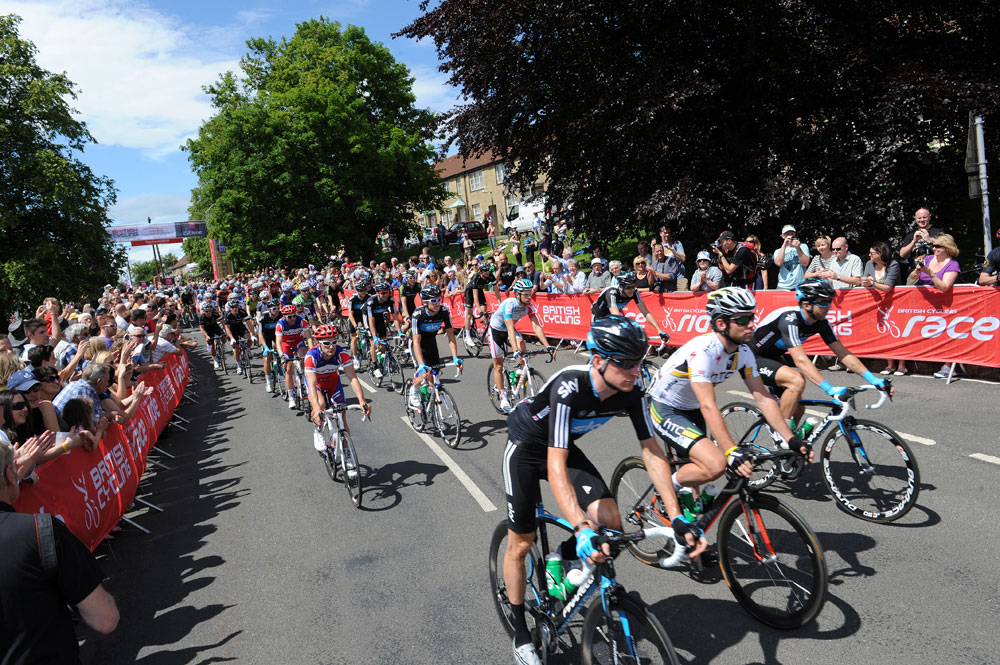 Start line, British road race national championships 2011