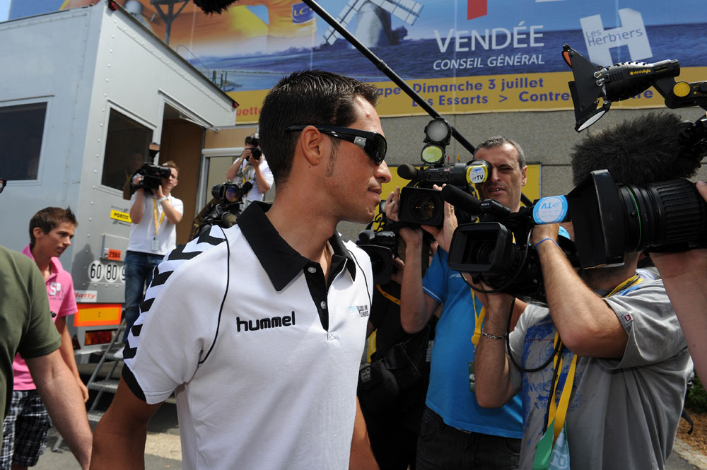 Alberto Contador, Saxo Bank, Tour de France 2011 press conference