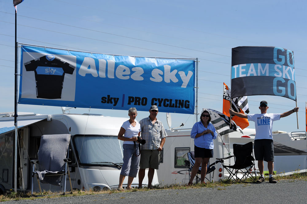 Rusty Morris Sky fans, Tour de France 2011, team time trial training