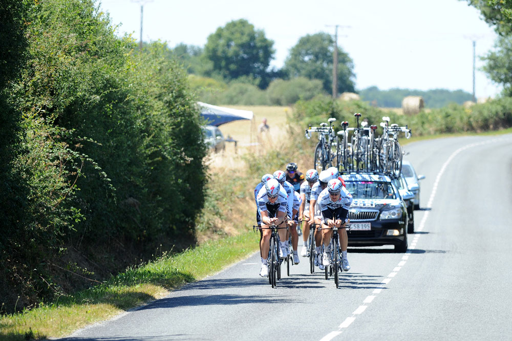 Saxo Bank, Tour de France 2011, team time trial training
