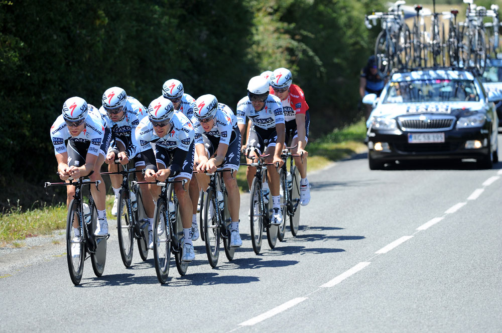 Saxo Bank, Tour de France 2011, team time trial training