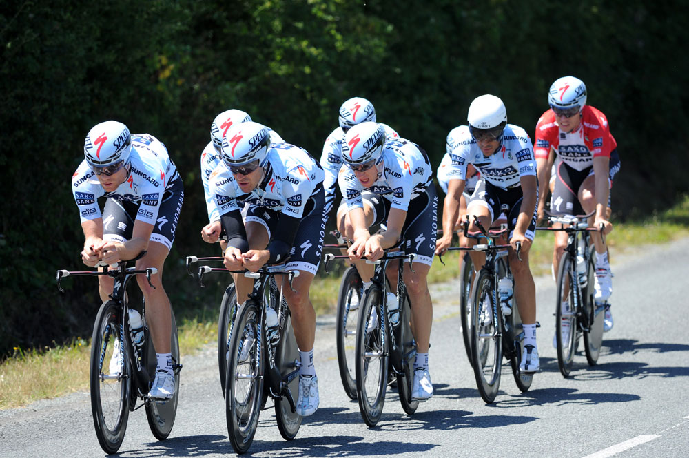 Saxo Bank, Tour de France 2011, team time trial training