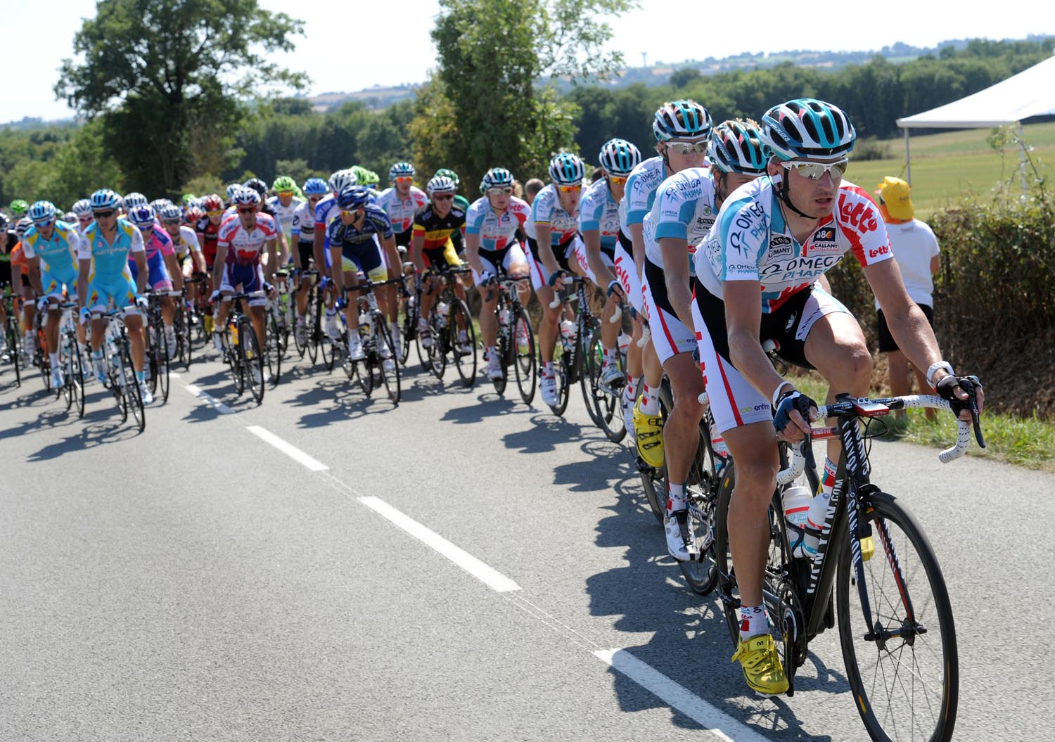 Omega chases, Tour de France 2011, stage one