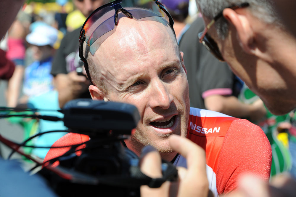 Levi Leipheimer, Tour de France 2011 stage two TTT Levi Leipheimer, Tour de France 2011 stage two TTT