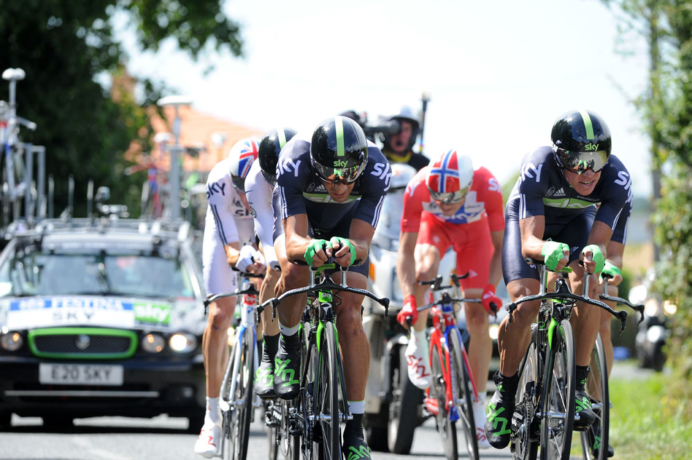 Sky, Tour de France 2011 stage two TTT Sky, Tour de France 2011 stage two TTT