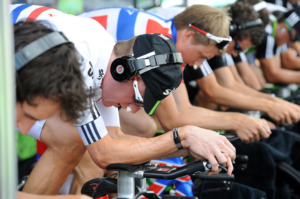 Bradley Wiggins, Tour de France 2011 stage two TTT Bradley Wiggins, Tour de France 2011 stage two TTT