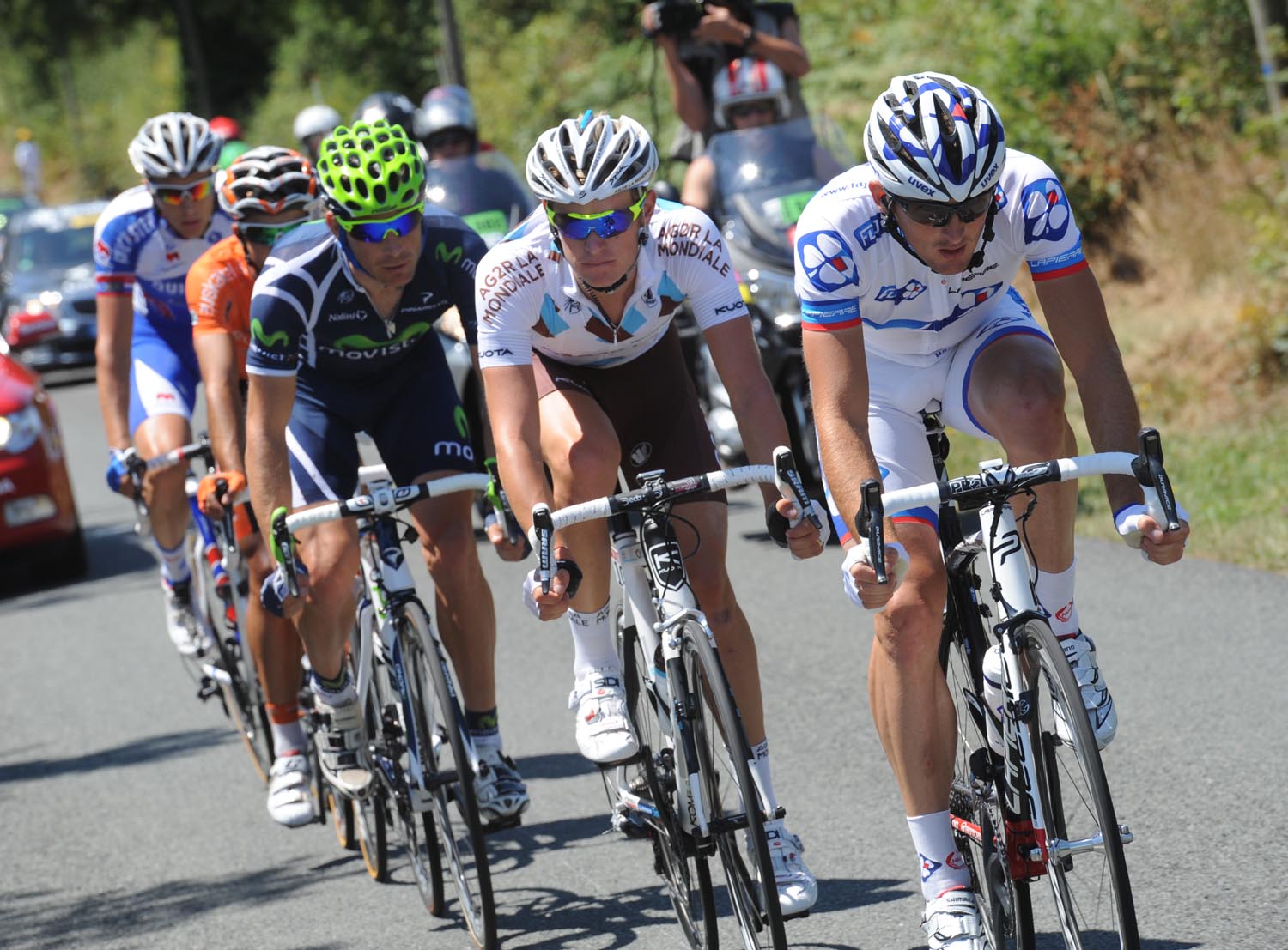 Mikael Delage escape, Tour de France 2011, stage three