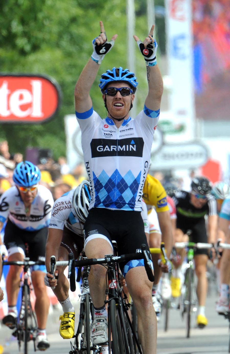 Tyler Farrar wins, Tour de France 2011, stage three