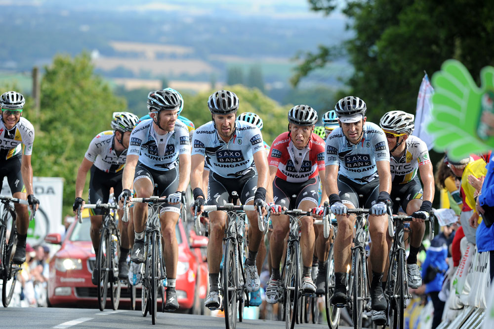 Saxo Bank group, Tour de France 2011, stage 4