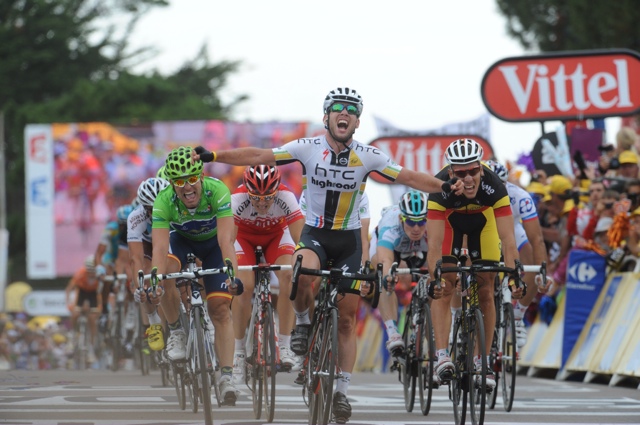 Mark Cavendish wins, Tour de France 2011, stage five Mark Cavendish wins, Tour de France 2011, stage five