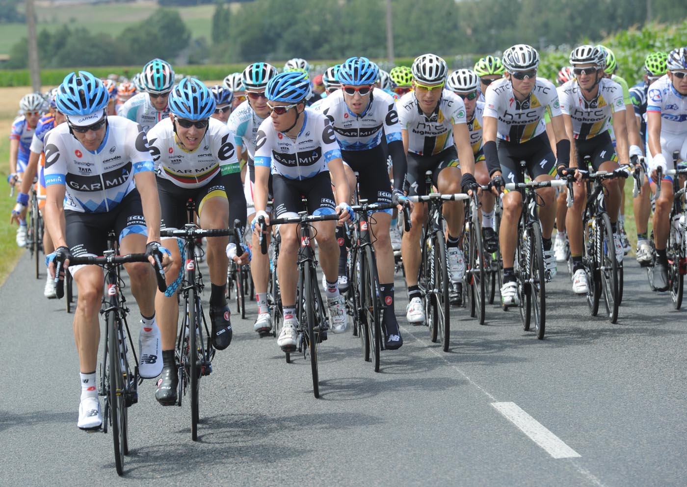 Garmin-Cervelo chase, Tour de France 2011, stage seven