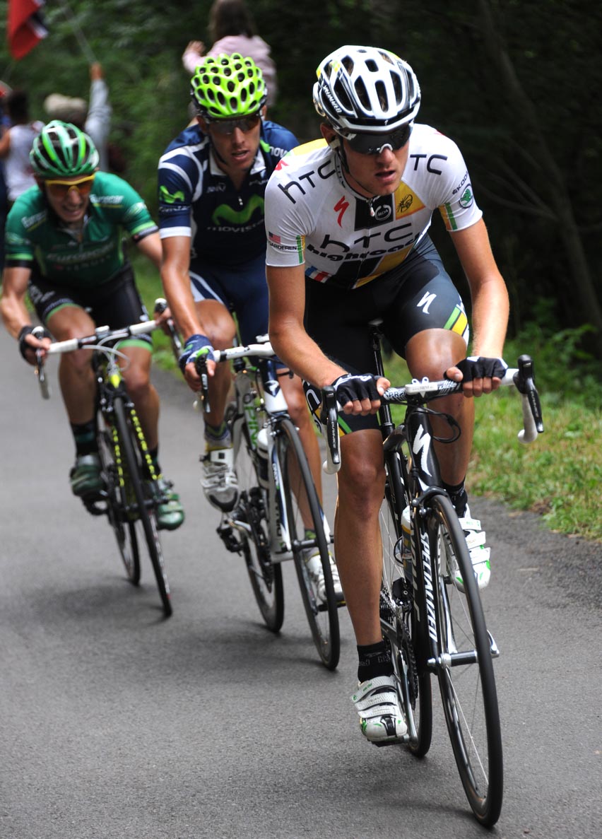 Tejay Van Garderen and Rui Da Costa in escape, Tour de France 2011, stage eight Tejay Van Garderen and Rui Da Costa in escape, Tour de France 2011, stage eight