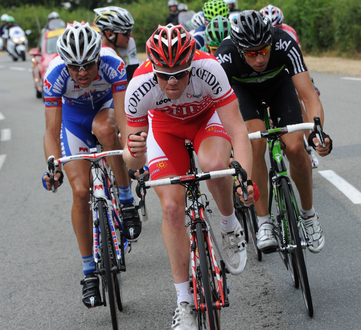 Zingle in escape group, Tour de France 2011, stage eight