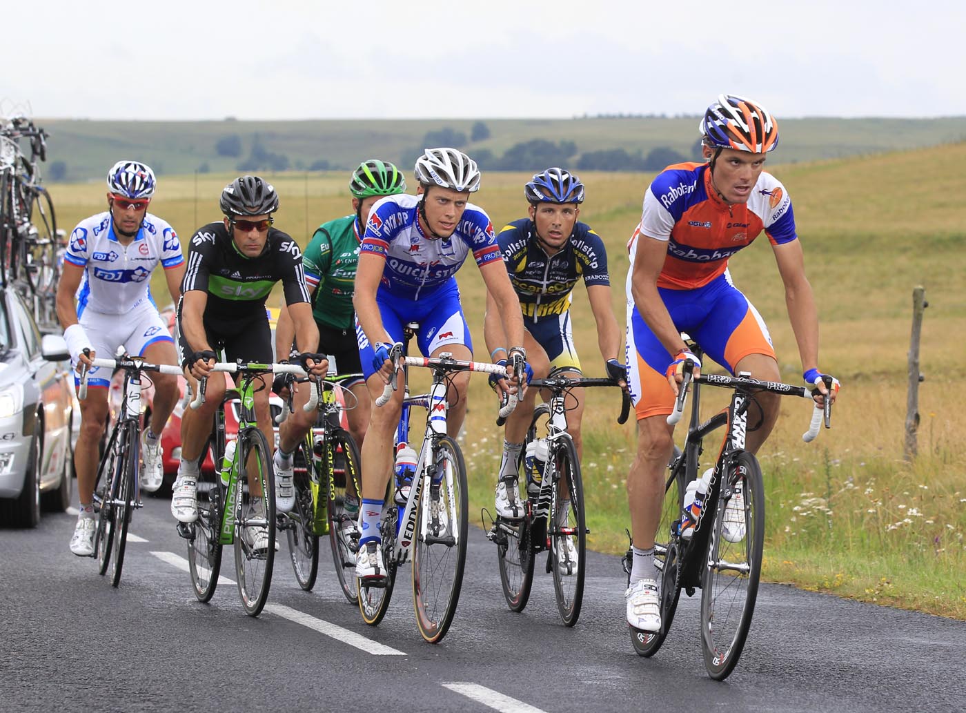 Luis-Leon Sanchez escape, Tour de France 2011, stage nine