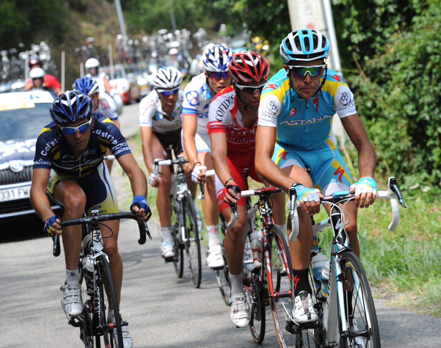 Remy Di Gregorio in escape, Tour de France 2011, stage 10