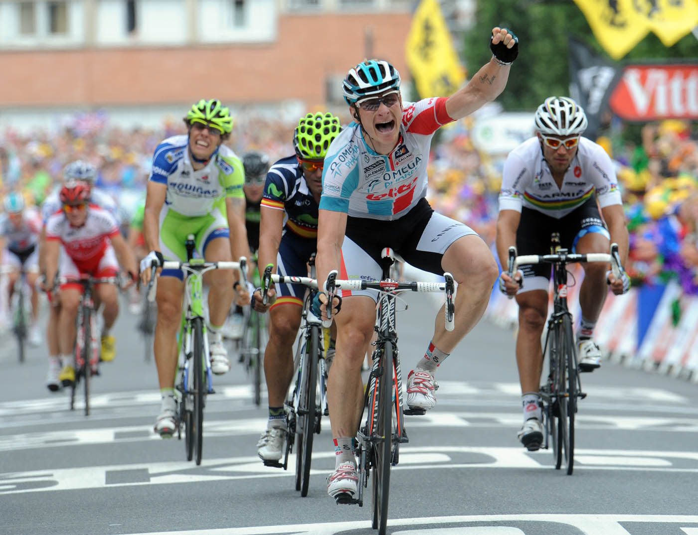 Andre Greipel wins, Tour de France 2011, stage 10 Andre Greipel wins, Tour de France 2011, stage 10