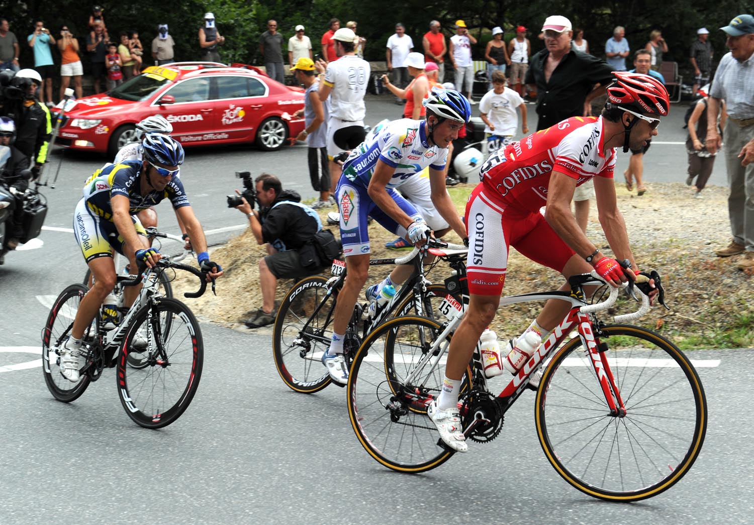 El Fares in escape group, Tour de France 2011, stage 10